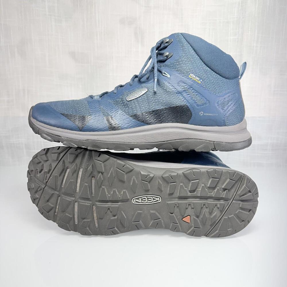 Keen Terradora II Mid WP Hiking Boots Womens 12 Blue  Outdoor Shoes lightweight